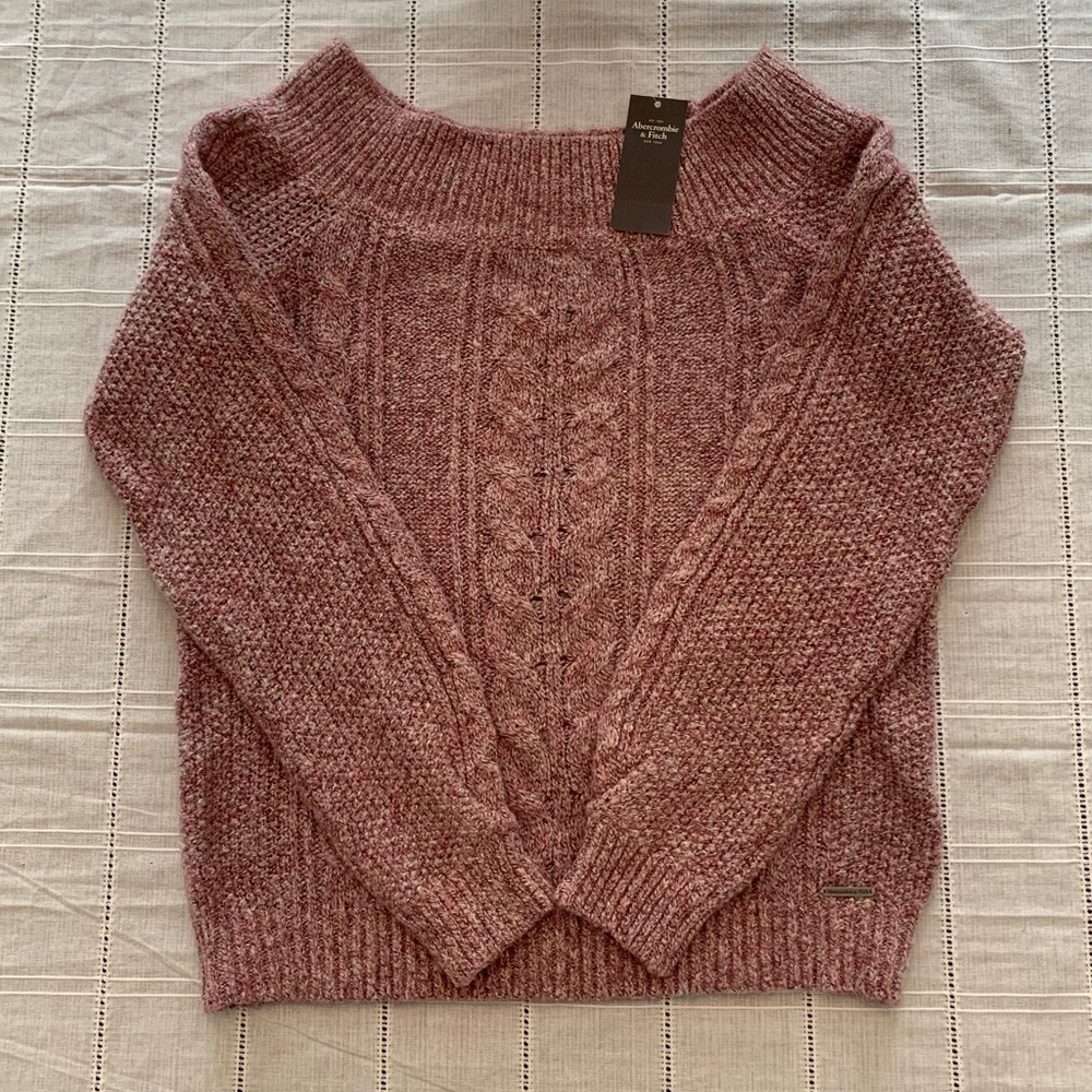 New Abercrombie and Fitch - Wide Neck/Off the Shoulder Sweater - Small